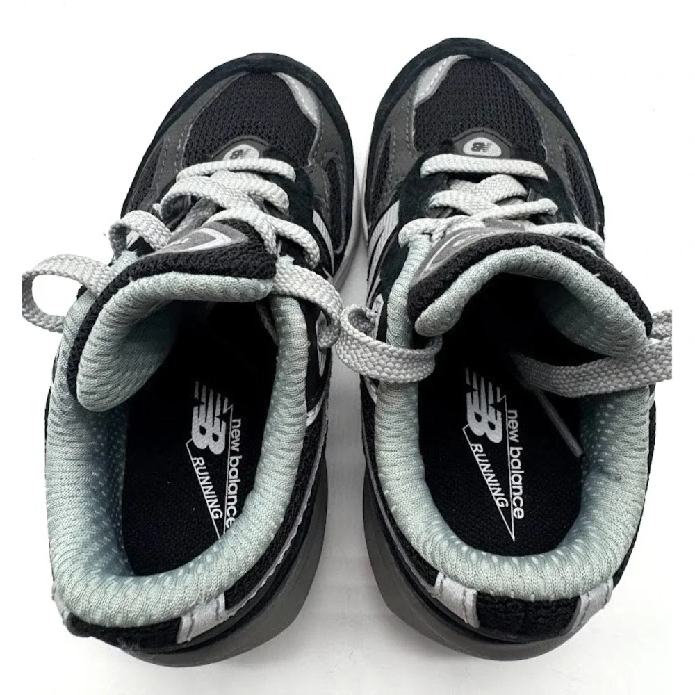 New Balance 990v6 Kids Black Gray Running Shoes IC990BK6 US 8C Toddler